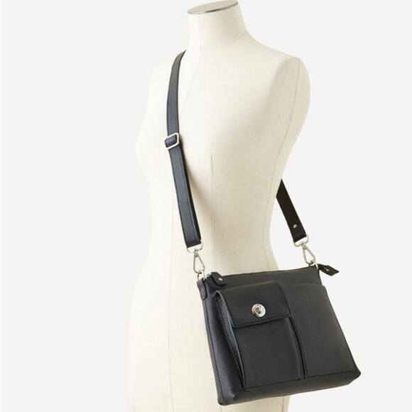 Roots Village Cervino Women’s Pebble Leather Crossbody Handbag